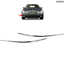 Хром лайсни за предна броня рамки за халогени Mercedes E W211 2007–2009 – DMb836 - Sellzone.bg Хром лайсни за предна броня рамки за халогени Mercedes E W211 2007–2009 – DMb836
